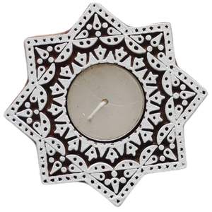 Wooden Block Decorative Tea Light <b>Candle</b> Holder exporter <b>Set</b> of 4 Home Decor Showroom Festive <b>Gift</b> Item - Product Image 3