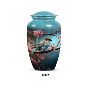 Beautiful Sparrow Bird Cremation Urn for Adult Human Ashes Decorative Large Funeral Urn With Free <b>Velvet</b> <b>Bag</b> - Product Image 1