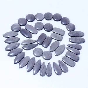 อัญมณีคู่ออบซิเดียนสีเงินธรรมชาติคุณภาพ AAA + อัญมณีหลวมสำหรับทำเครื่องประดับอัญมณี - Product Image 6