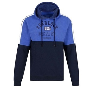 เสื้อสวมหัวผ้าฟลีซสองโทนสีสำหรับผู้ชายทรงพอดีตัวปกติแนวสตรีทสำหรับผู้ชายมีให้เลือกหลายขนาดและหลายสี - Product Image 2