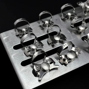 Juego de 12 Pinzas Dentales de Goma de Acero Inoxidable Ergonómicas Manuales de World Precision Surgical para Endodoncia y Restauración - Product Image 4