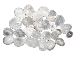 Pierre de quartz naturelle roulée et polie, cristal de guérison, pierre précieuse de poche, vente en gros, exportateur, fabricant, fournisseur - Product Image 1