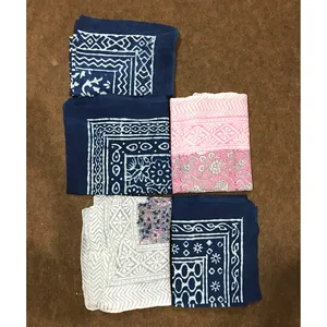 Lot de 5 foulards imprimés à la main pour couvrir les maillots de bain - Product Image 1