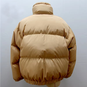 Doudoune personnalisée femmes manteaux en duvet bouffant court rembourré dame doudounes manteau ample unisexe hiver femmes bouffant veste zippée - Product Image 2