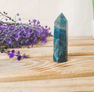 Obelisco Tallado de Apatita Azul Natural para Reducción del Hambre Espiritual, Mejora de la Comprehensión, Aprendizaje, Sanación de Chakras - Decoración del Hogar - Product Image 2