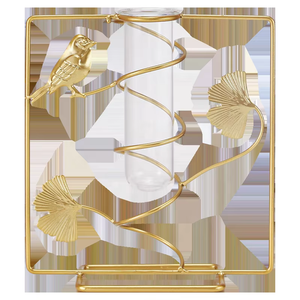 Vase en or contemporain pour la décoration de table, style moderne pour la maison, décoration de salon et cadeau pour occasions spéciales, vente en gros en provenance d'Inde - Product Image 6