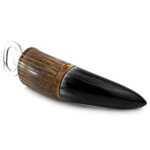 Ouvre-bouteille de boisson froide de haute qualité Accessoire de cuisine fait à la main en corne de buffle de qualité supérieure avec logo personnalisé de haute qualité - Product Image 2