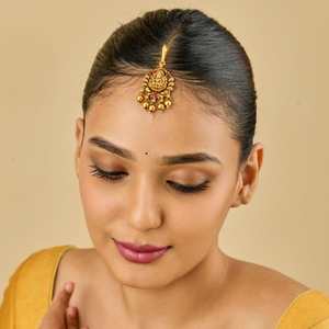 Tikka en argent de style temple, bijou de collection culturelle 185479 - Product Image 3