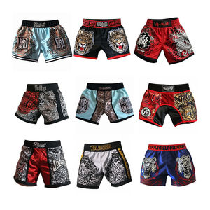 Venta al por mayor UFC Kickboxing Fight MMA compresión corta sublimación personalizada pantalones cortos MMA para hombres - Product Image 5