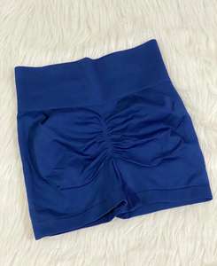 Pantalones cortos de cintura alta personalizables para mujer Leggings de yoga Spandex/Nylon Pantalones cortos sin costuras para mujer - Product Image 5