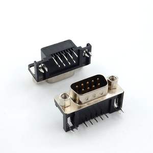 DB9 连接器 DR9 母头插板 母头水平孔 <span class=keywords><strong>DR</strong></span>-9S 90 度弯针/串口 DB9 母头 RS232 9 针公头 - Product Image 5