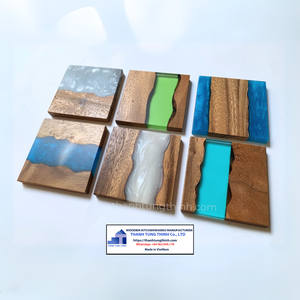 Tendencia caliente-Venta al por mayor Reloj de madera de resina epoxi personalizado Flores de primavera decoradas en pared Hecho en Vietnam - Product Image 5