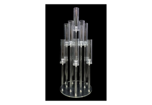 MHQ-2577 Unique <b>Crystal</b> Arms Candelabra New Design Wedding Table Candle <b>Stand</b> Centerpiece Decorations - Product Image 5