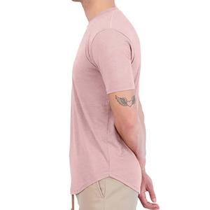 <b>Mens</b> Slim Fitted Gym Athletic <b>T</b>-<b>Shirt</b> <b>Longline</b> Raglan Sleeve - Product Image 3