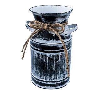 Seau en métal antirouille de vente chaude avec poignées jardinières galvanisées pour l'extérieur jardinières de seau de panier décor de fleurs Vintage - Product Image 6