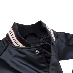 แจ็กเก็ตหนังสัตว์ขนสัตว์สำหรับผู้ชายเสื้อแจ็กเก็ตหนังสัตว์แขนยาวปักลายสำหรับฤดูหนาวมหาวิทยาลัย - Product Image 5