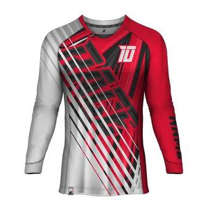 Sublimación de impresión hombres Biker Jersey personalizado MTB bicicleta de montaña Motocross Jerseys transpirable carreras jerseywindproof moto carrera - Product Image 1