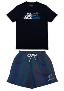 Conjuntos cortos informales de poliéster y algodón transpirable 2025, camiseta de verano para hombre delgada con conjuntos cortos - Product Image 6