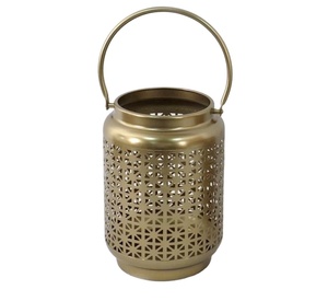 High Quality Gold Metal Iron Etching Handmade <b>Lanterns</b> & Candle Holders for Home & Garden Decor Weddings Banquets Holidays - Product Image 2