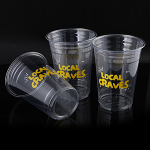 Vasos de Plástico PET Personalizados al por Mayor de 12oz, 14oz y 16oz con Tapa de 98mm, Vasos <span class=keywords><strong>Transparentes</strong></span> de Plástico PET para Bebidas, Leche, Té Boba - Product Image 2