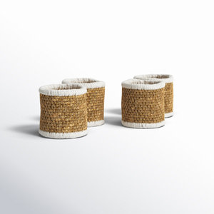 Juego de servilleteros de barro hechos a mano, Decoración de mesa rústica, accesorio de comedor único, Idea de regalo - Product Image 2