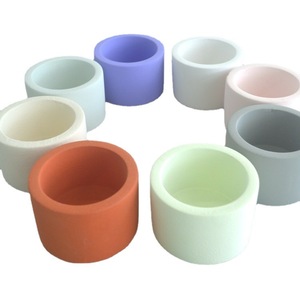 Tarro vacío de cemento redondo personalizado para vela de bendición de oración 8oz 10oz tarro de vela de bendición de oración con varios colores - Product Image 3