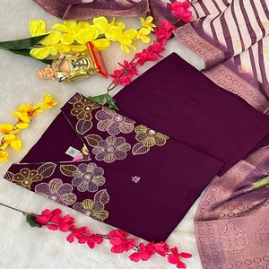 La mayoría de las tendencias de alta demanda de alta calidad, muselina pura pesada y viscosa, pantalón Kurti y Dupatta con trabajo manual, moda de mujer - Product Image 1