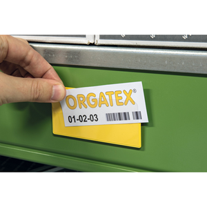 LabelTop Portaetiquetas Magnéticos 80X160Mm Amarillo 2 Tiras Magnéticas Paquete de 50-LTV160-80/4 - Product Image 3