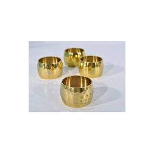 Soporte de latón dorado para servilletas, Decoración de mesa, anillo de servilleta de oro de boda y tamaño personalizado, producto de artesanía natural, gran oferta, venta al por mayor - Product Image 2