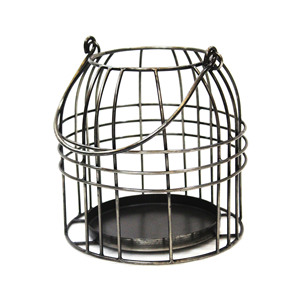 Linterna de alambre de Metal dorado negro clásico antiguo decoración colgante hecha a mano con portavelas para ocasiones de cumpleaños vida en el hogar - Product Image 1