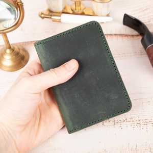 Haute qualité personnalisé couverture complète en cuir véritable porte-carte mode extrêmement mince en cuir porte-carte pour hommes LCH-0032 - Product Image 2