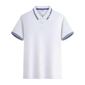 Polo liso de alta calidad para hombre, camisetas polo de golf informales deportivas de manga corta en blanco para venta al por mayor - Product Image 6