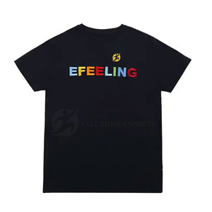 T-shirts tricotés surdimensionnés du meilleur matériau du fabricant direct pour hommes impression bouffante quantité en vrac à bas prix - Product Image 1