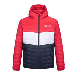 Abrigo de invierno impermeable para hombre, chaqueta acolchada de poliéster con capucha y logotipo personalizado, venta al por mayor - Product Image 1