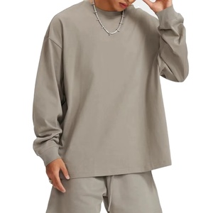 T-shirt Unisexe Ample à Manches Courtes en Coton 100% de Haute Qualité 240G, Style Rétro Américain, Couleur Unie, Écologique, Collection Printemps-Automne - Product Image 2