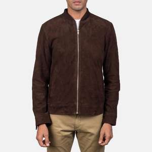 Chaqueta con cremallera para hombre con logotipo personalizado de diferentes estilos Diseño profesional según la demanda personalizada Chaqueta de cuero para hombre - Product Image 1