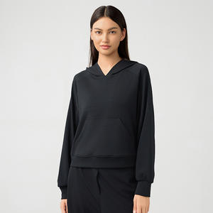 Fabricantes de Ropa Deportiva, Sudadera con Capucha Deportiva Informal para Mujer, Top Deportivo Personalizado, Top de Gimnasio de Manga Larga - Product Image 4