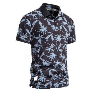 Camiseta de Golf de Lona de Color Sólido Personalizada, de Alta Calidad, Ajustada, Transpirable, con Logotipo Bordado, Manga Corta para Hombre - Product Image 2