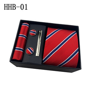 Coffret Cadeau <span class=keywords><strong>Cravate</strong></span> Homme – Styles Uni, Rayé et à Motifs pour le Travail et les Mariages – Ensemble <span class=keywords><strong>Cravate</strong></span> <span class=keywords><strong>Classique</strong></span> avec Accessoires Complets - Product Image 6