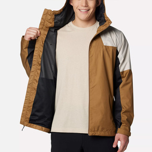 Chaqueta Impermeable para Hombre OEM, Tejido Oxford 10,000mm, Ecológica, Diseño Personalizado, Transpirable, Chaqueta para Lluvia, Impresión de Logotipo - Product Image 5