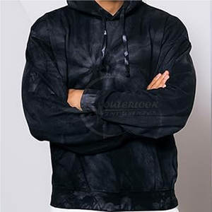 เสื้อฮู้ดมัดย้อมสำหรับผู้ชายเสื้อผ้าแนวสตรีทสำหรับฤดูหนาว - Product Image 2