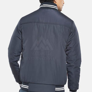 Blouson aviateur coupe ajustée pour homme avec col montant Vêtements d'extérieur d'hiver en différentes couleurs Derniers modèles - Product Image 3