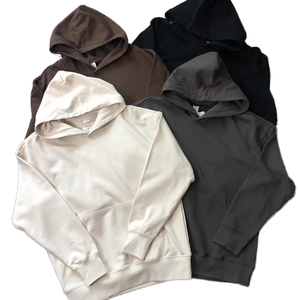 Sweat à capuche lourd lavé sur mesure de 520 grammes avec col ajusté et design à épaules tombantes de grande taille - Product Image 5