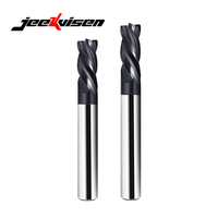 HRC55 OEM/ODM Fraise à queue carrée en carbure monobloc à 4 cannelures pour acier inoxydable, outil de fraisage CNC