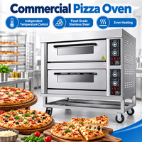 Four de boulangerie commercial intelligent en acier inoxydable pour la cuisson du pain et le réchauffement des aliments, machine commerciale pour la fabrication de pizzas