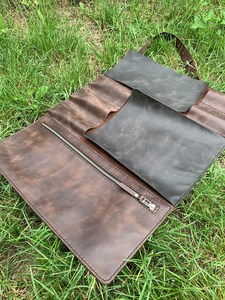 Sac de couteau de chef de style vintage en cuir véritable léger PK personnalisé/rouleau nouveau modèle de LKR-0213 durable avec support OEM - Product Image 4