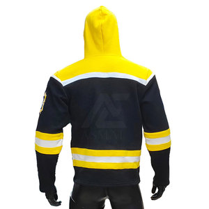 เสื้อฮอกกี้น้ำแข็งและเสื้อฮู้ดแบบซับลิเมชั่นสั่งทำพิเศษจากโรงงาน (OEM) พร้อมโลโก้แบบกำหนดเอง ดีไซน์โอเวอร์ไซส์สำหรับฤดูหนาว - Product Image 6