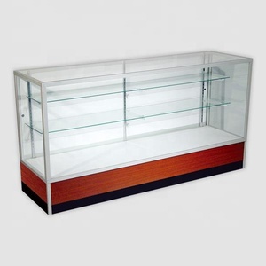 China Manufacture Glass Luxury Lighting Vitrine Glass <strong>Corner</strong> Showcase Glass <strong>Display</strong> <strong>Cabinet</strong> - Product Image 5