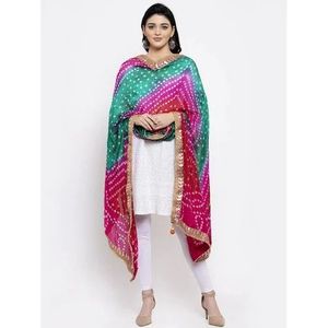 ผ้าคลุมไหล่ไหมบันดาห์นีลายพิมพ์กอต้าปาตี - Product Image 5