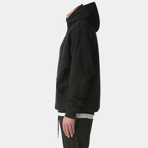 Sudadera con capucha de lana personalizada para hombres con Capucha ajustable y bolsillo canguro 100% tela de algodón ropa de invierno transpirable y de secado rápido - Product Image 4